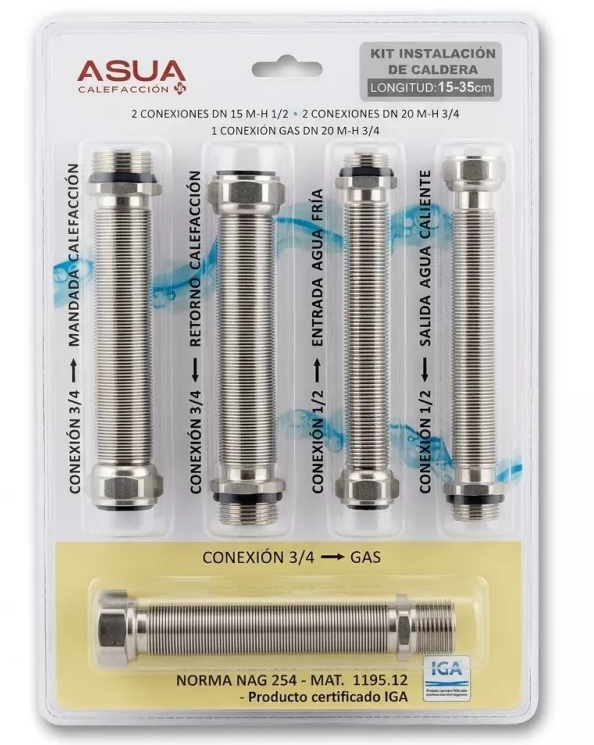 COMBO CALDERA PEISA PRIMATEC SC 32F GN + KIT CONEXIONES HIDRAULICO + TERMOSTATO BOTONES
