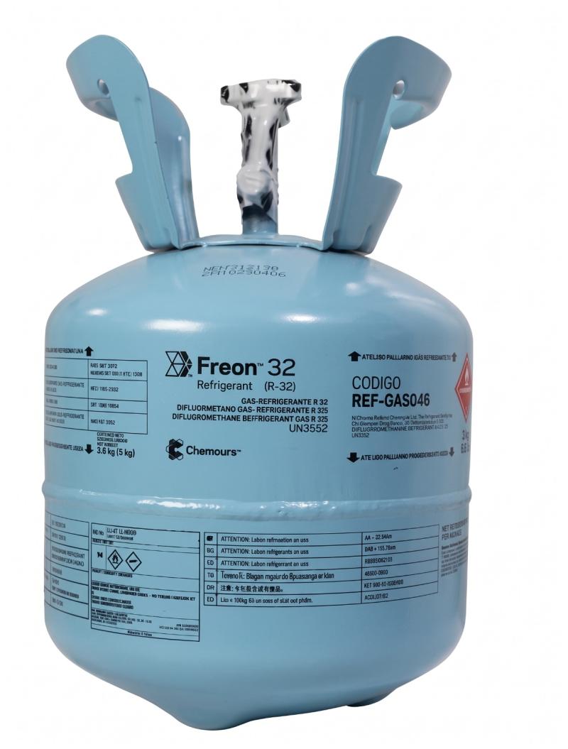 GAS REFRIGERANTE R32 CHEMOURS (FREON) GARRAFA 3KG