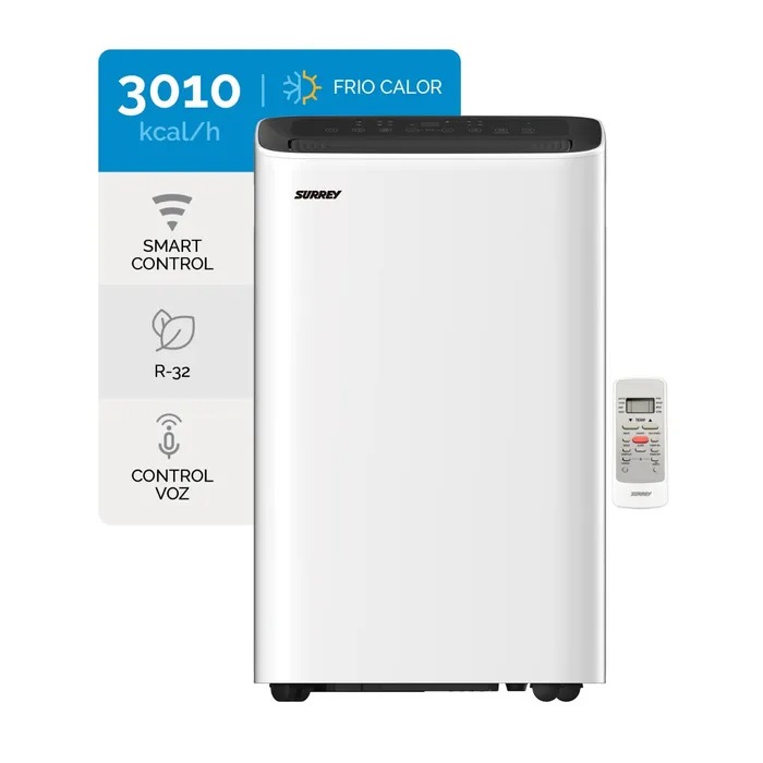 AIRE PORTATIL SURREY SMART R-32 3010 KCAL/H FRIO CALOR