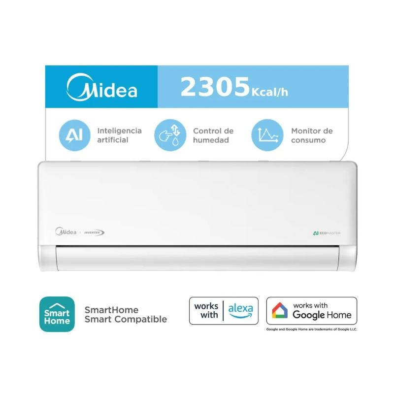 SPLIT MIDEA INVERTER AI ECOMASTER SMART 2305 KCAL/H