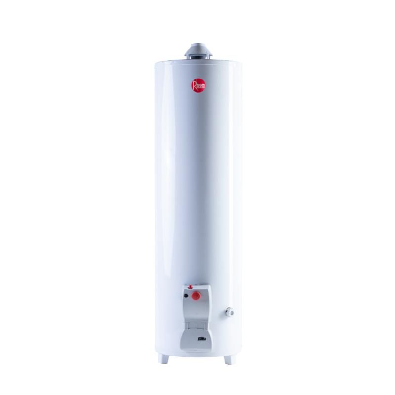 TERMOTANQUE RHEEM GAS NATURAL PIE 150 LTS CARGA SUPERIOR (BLANCO)