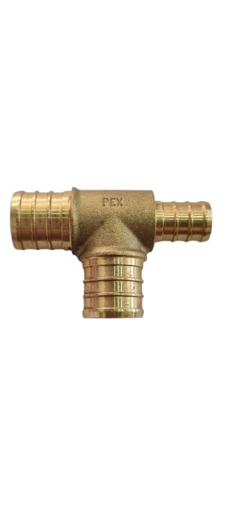 Tee recta Racor con reducción Giacomini 3/4" x 3/4" x 1/2"