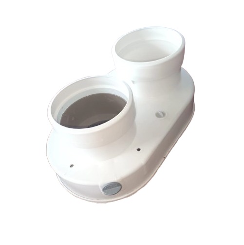 KIT SALIDA CONDUCTO DIVIDIDO  2X80 MM DIVA