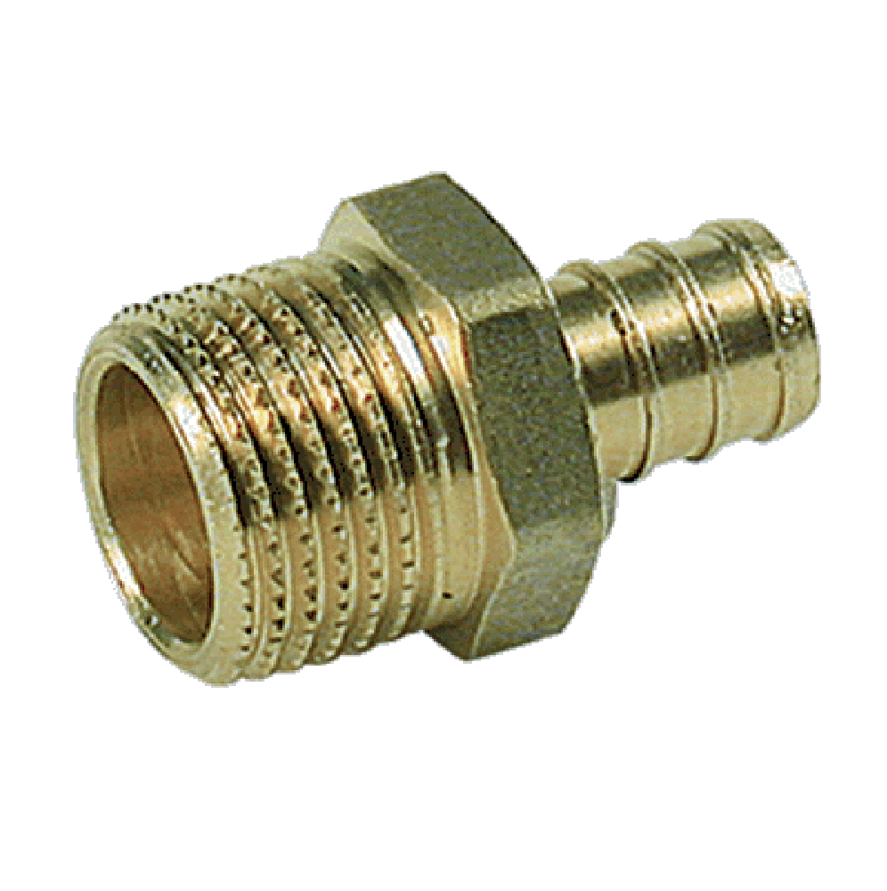 Racor recto con rosca macho Giacomini 1" x 1"