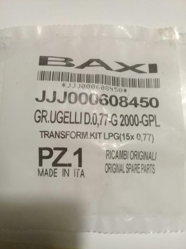 Inyectores GPL 15 X 0,77 Para Calderas Baxi