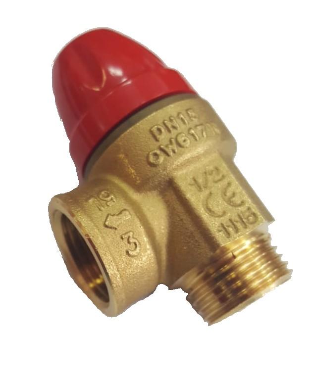 VALVULA DE SEGURIDAD MACHO HEMBRA 1/2 X 3 BAR