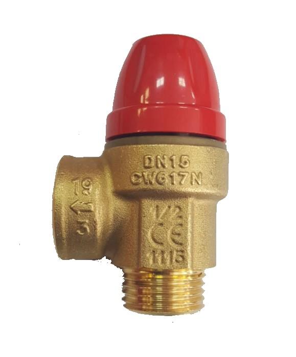 VALVULA DE SEGURIDAD MACHO HEMBRA 1/2 X 3 BAR