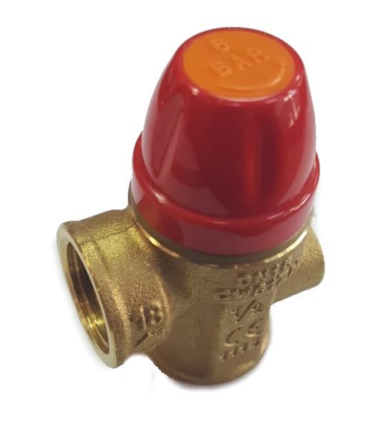 Válvula De Seguridad Hembra Hembra Tiemme 6 Bar 1/2"