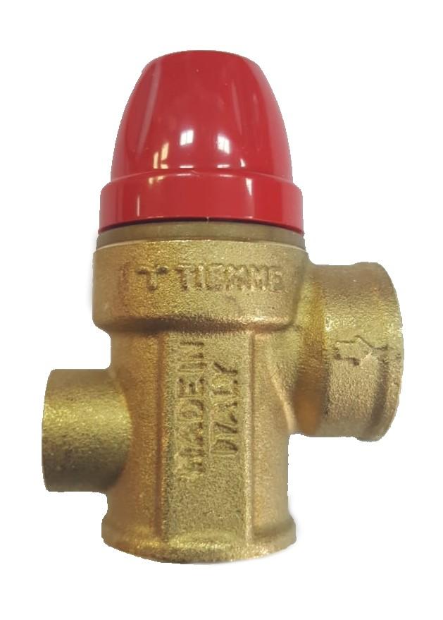 Válvula De Seguridad Hembra Hembra Tiemme 6 Bar 1/2"