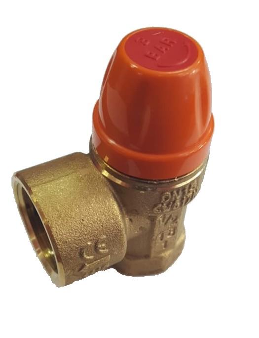 VALVULA DE SEGURIDAD HEMBRA HEMBRA SOLAR 1/2 X 3/4 3 BAR