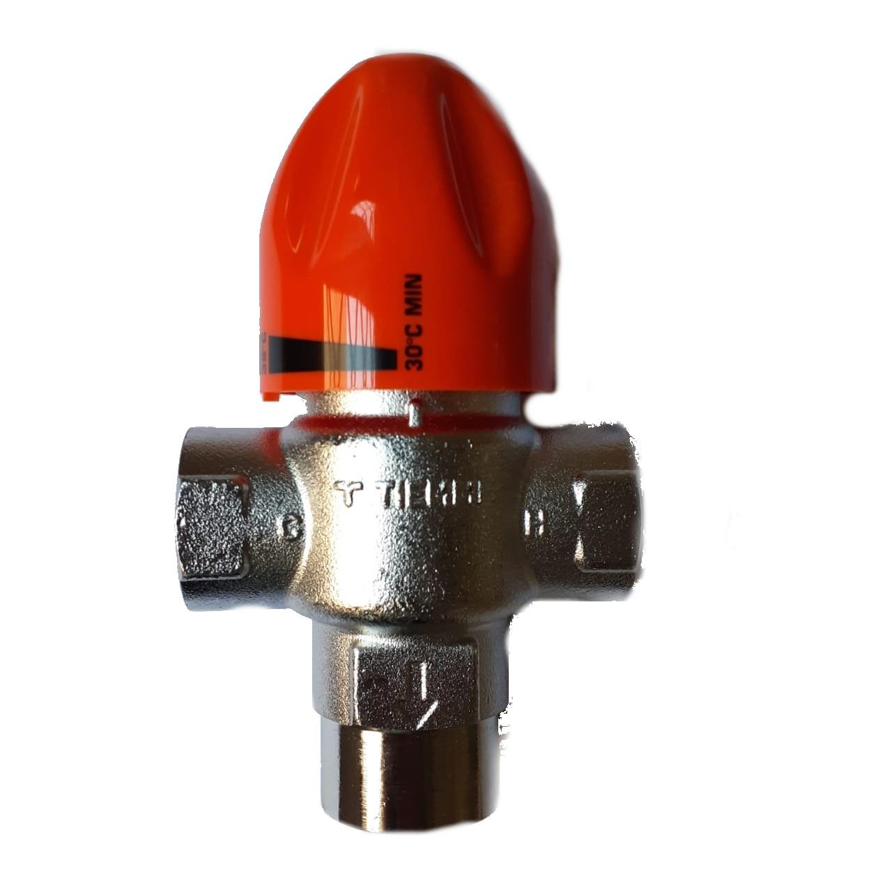 Válvula Mezcladora Termostática Tiemme 3/4" X 1,3 KV Rosca Hembra