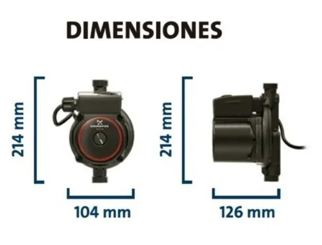 Bomba Presurizadora Grundfos UPA 15-90-160 Black Exterior