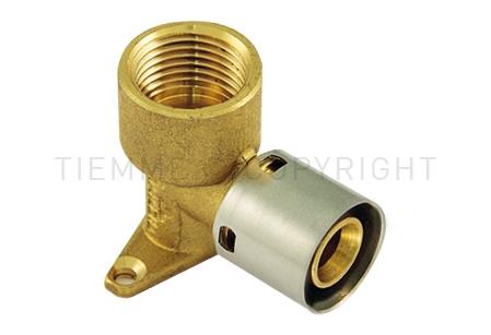 Codo Con Fijación 25 mm x 3/4" Para Radiadores Press Fitting