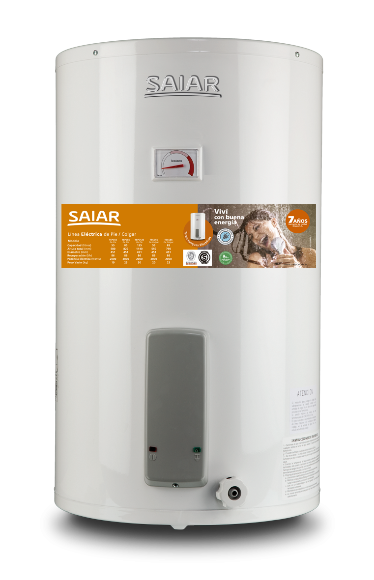 TERMOTANQUE SAIAR COLGAR 220V TECC085ESAK2 85 (consultar stock)