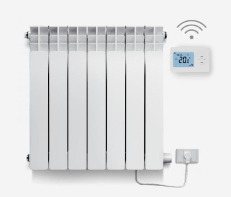 RADIADOR EUTERMA ELECTRICO 1000W CON TERMOSTATO INALAMBRICO 7 ELEMENTOS