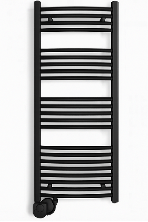 TOALLERO ELECTRICO MARTINA 115 (CURVO) COLOR NEGRO DERECHO 500W