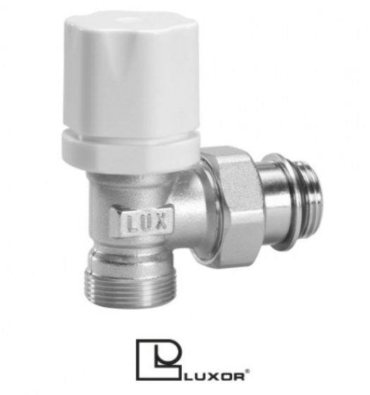 VALVULA ESCUADRA TERMOSTATIZABLE PARA ADAPTADOR DE TUBO 1/2" LUXOR RS2509