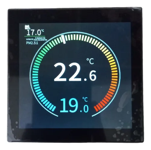 TERMOSTATO DIGITAL TACTIL WIFI NEGRO 220V