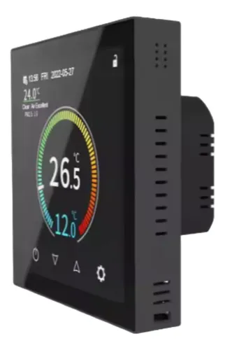 TERMOSTATO DIGITAL TACTIL WIFI NEGRO 220V
