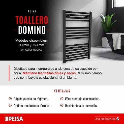 TOALLERO DOMINO NEGRO 80X45CM