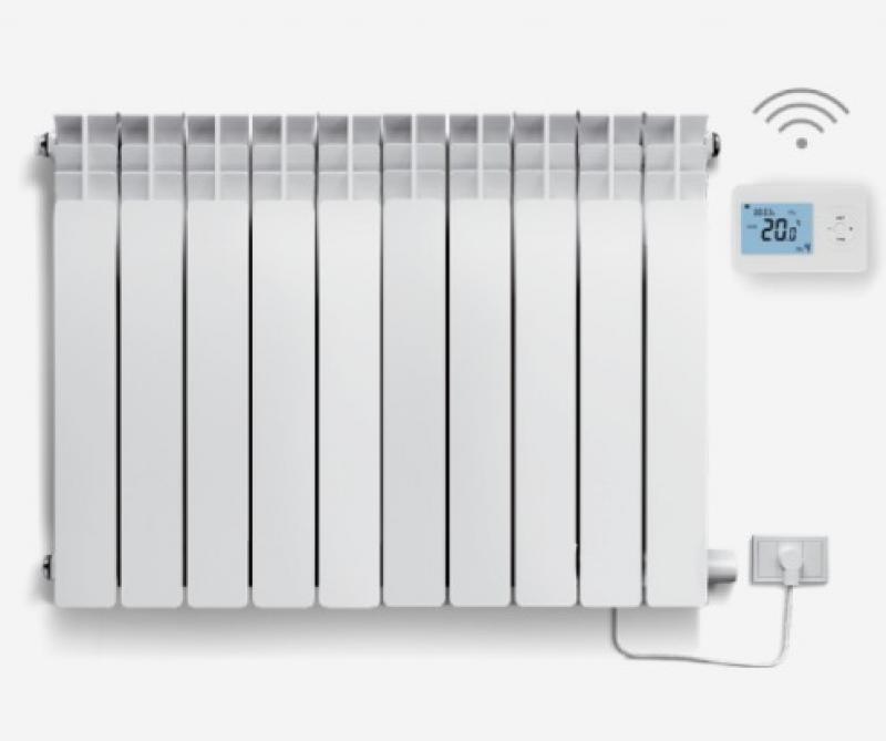 Radiador Euterma Eléctrico 1500w con Termostato inalambrico 10 elementos