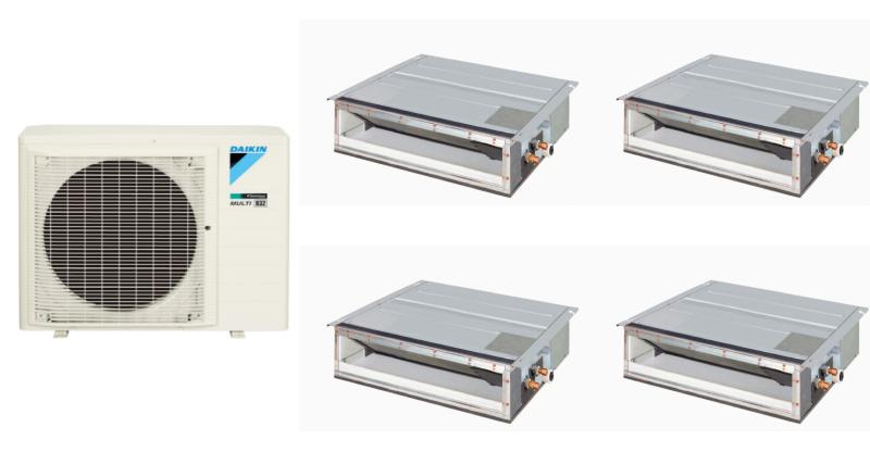 MULTI BAJA SILUETA DAIKIN ADVANCE COND 10000 EVAP 3 X 2500 + 1X3500