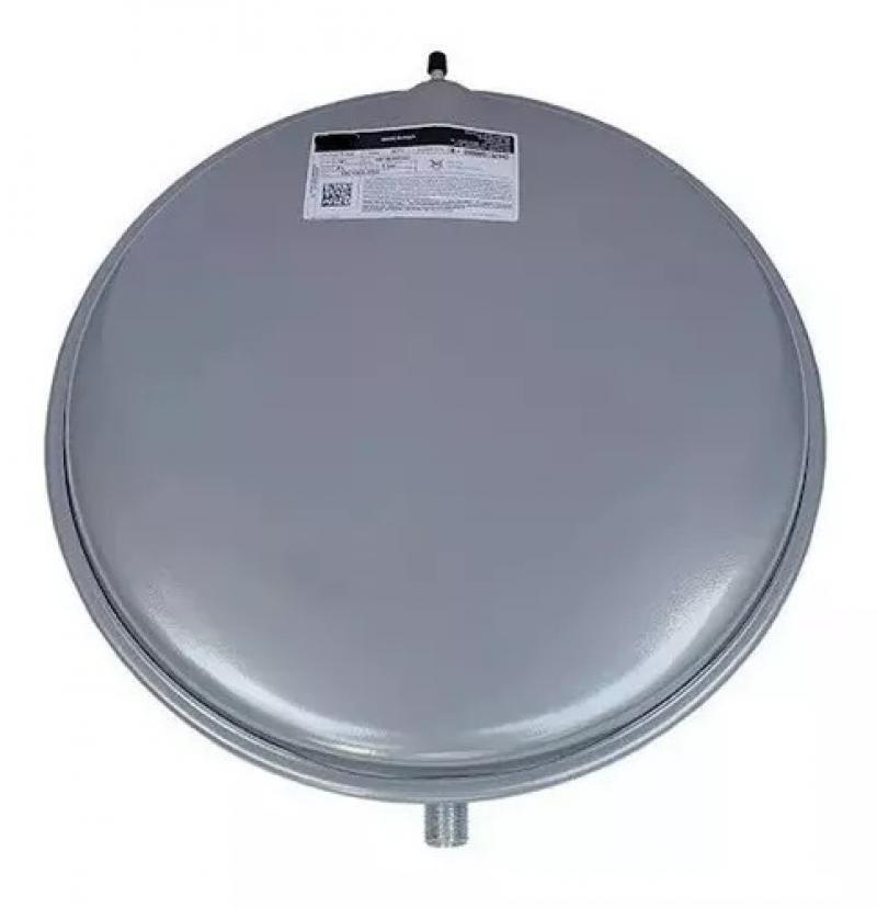 VASO EXPANSION ZILMET 8 LITROS | TIPO LENTEJA ROSCA 1/2" GAS X180º- (390MM./H: 81 MM)
