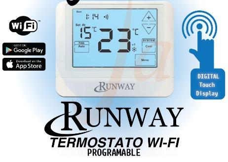 TERMOSTATO PROGRAMABLE WIFI RUNWAY STN 855W