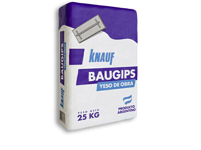 Knauf Baugips Yeso de Obra x 25 Kg - Revoque Manual Interior