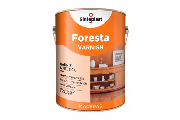 Barniz Sintético Sinteplast Varnish Satinado 1 Litro | Protección y Elegancia para Maderas Código 42130003