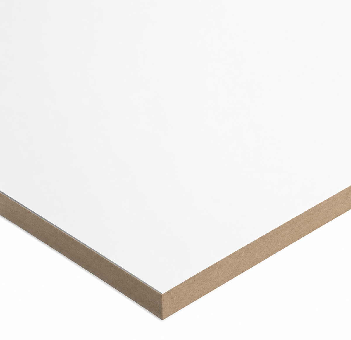 Placa MDF Melamínico Blanco Semimate Faplac 1,83 x 2,75 m 18 mm - Línea Lisos