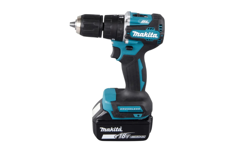 Taladro Percutor Inalámbrico Makita DHP487RFJ 18V LXT Motor BL (Kit Completo)