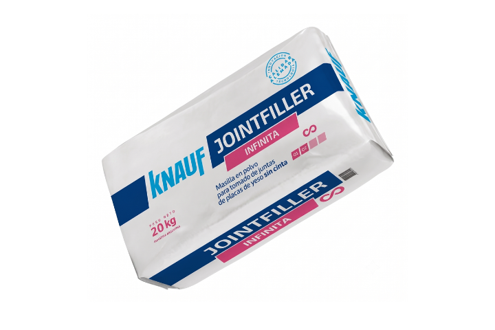 Masilla en Polvo Knauf Jointfiller Infinit 20 Kgs | Fragüe Rápido para Tomado de Juntas Código 855929