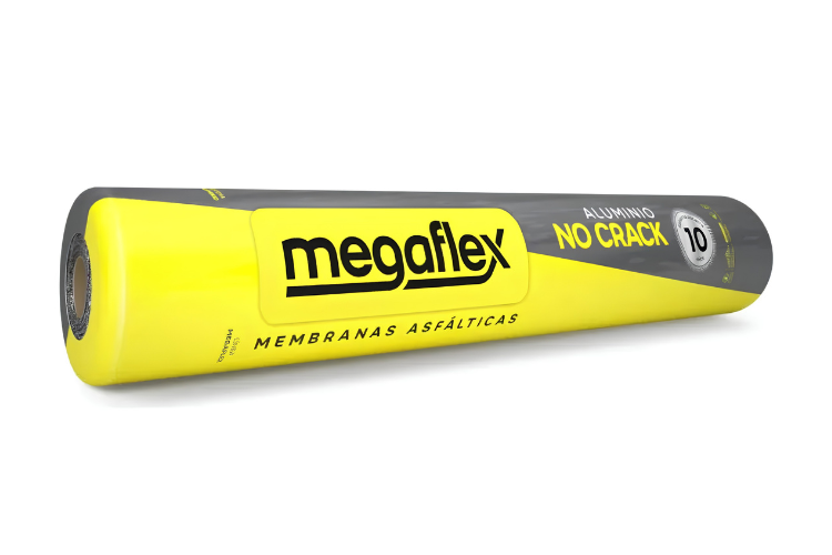 Membrana Asfáltica Ormiflex Megaflex MGX400 No Crack 35 kg (1 x 10 m) Código PTRONC35KGPOMG | Con Aluminio Flexible Anti-Rotura