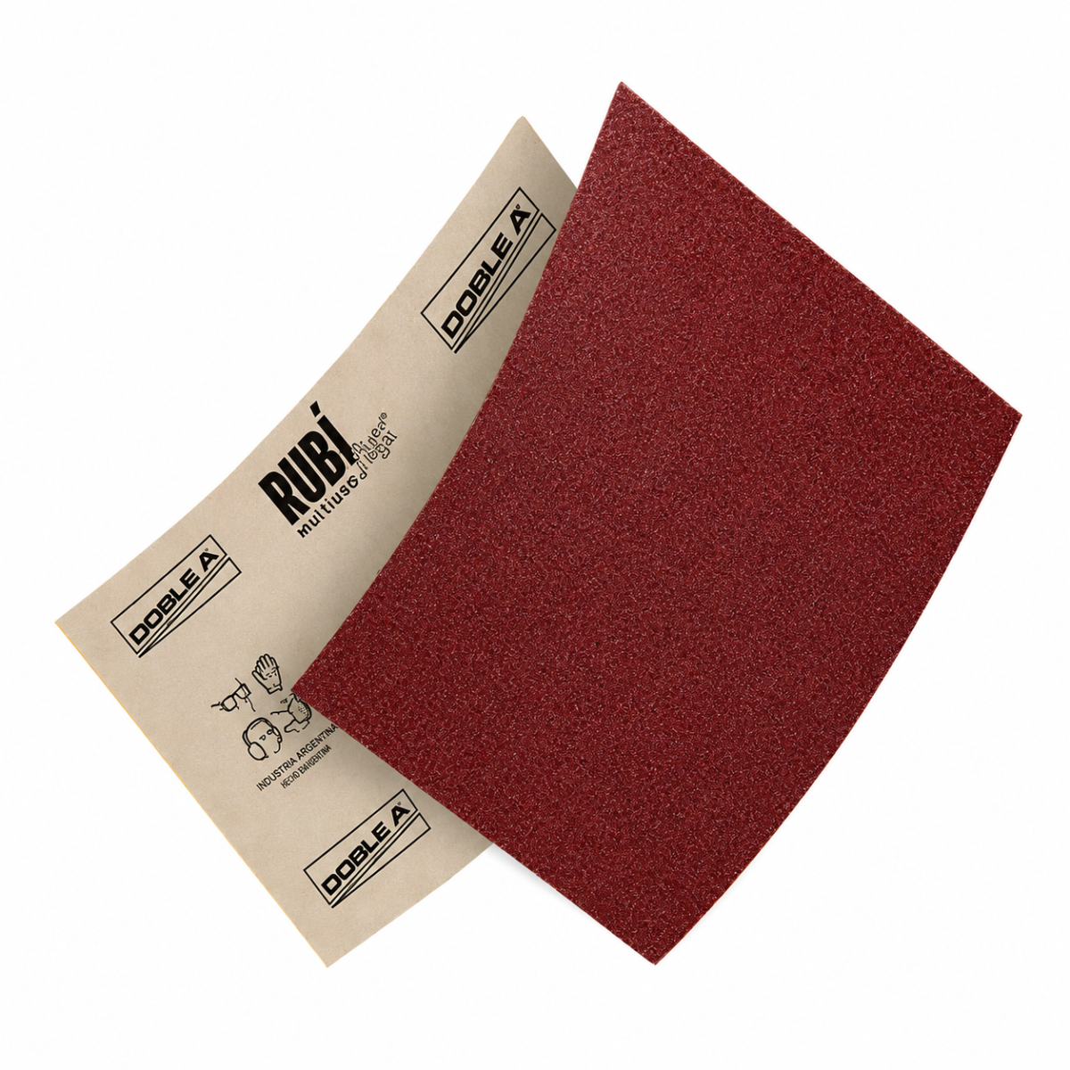 Papel Lija Rubí Doble A (Gramajes 40, 50, 60, 80, 100, 120, 150, 180 y 220 - Venta por Hoja)