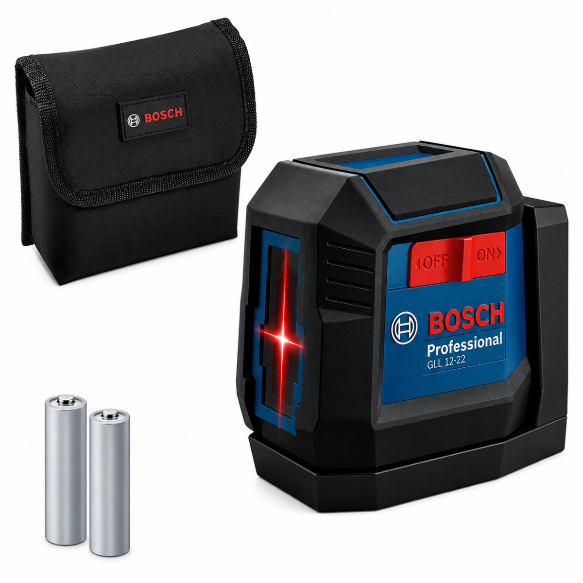 Nivel Láser de Líneas Bosch GLL 12-22 G (Color Rojo - Código BOS71019b)