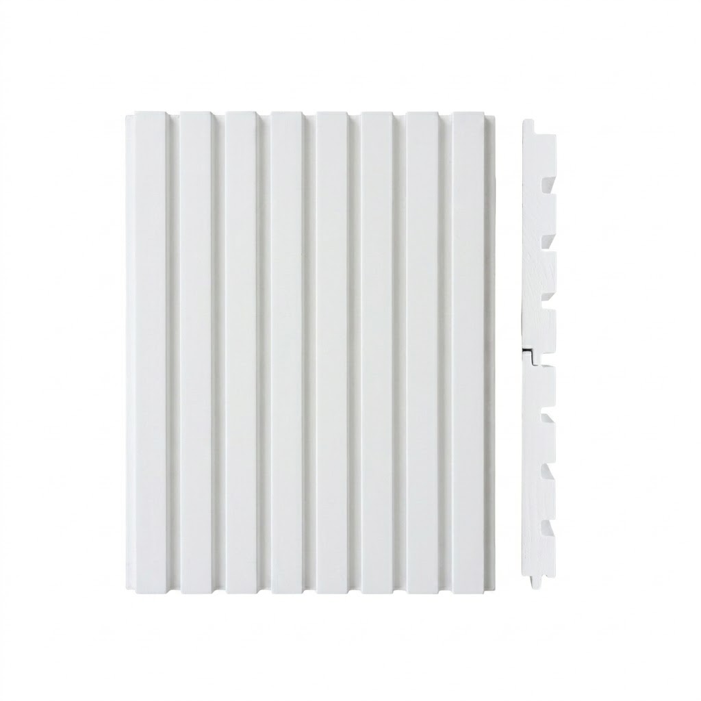 Machimbrado de Pino Finger A/A 1" x 6" Ranurado (Pintado Blanco)
