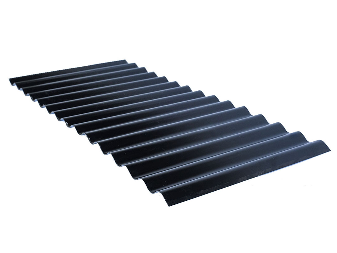 Chapa Sinusoidal Prepintada Negra Calibre 25