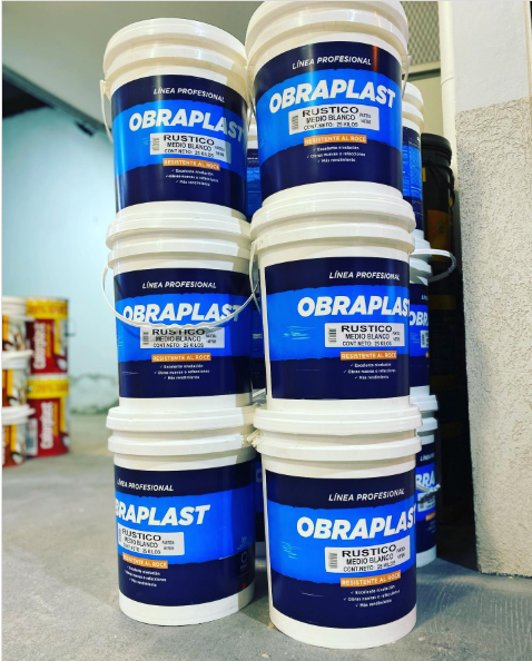 Obraplast Rústico Medio x 25 kg – Revestimiento Plástico Exterior