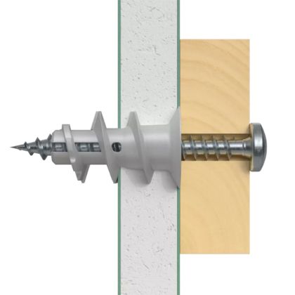 Taco Autoperforante Fischer para Placa de Yeso GK – Caja x50 Unidades