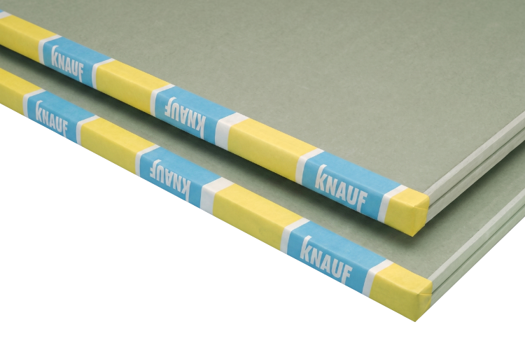 Placa de Yeso Knauf Impregnada AH 12,5 mm (1,20 x 2,40 m) Código 97238 | Antihumedad para Baños y Cocinas
