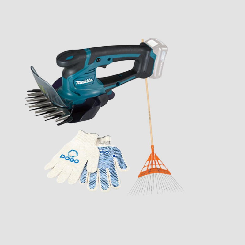 Combo Makita Cortadora Cesped UM600dz + Truper Barrehojas 510MM 22D 14332 + Dogo Guante Moteado DOG30275