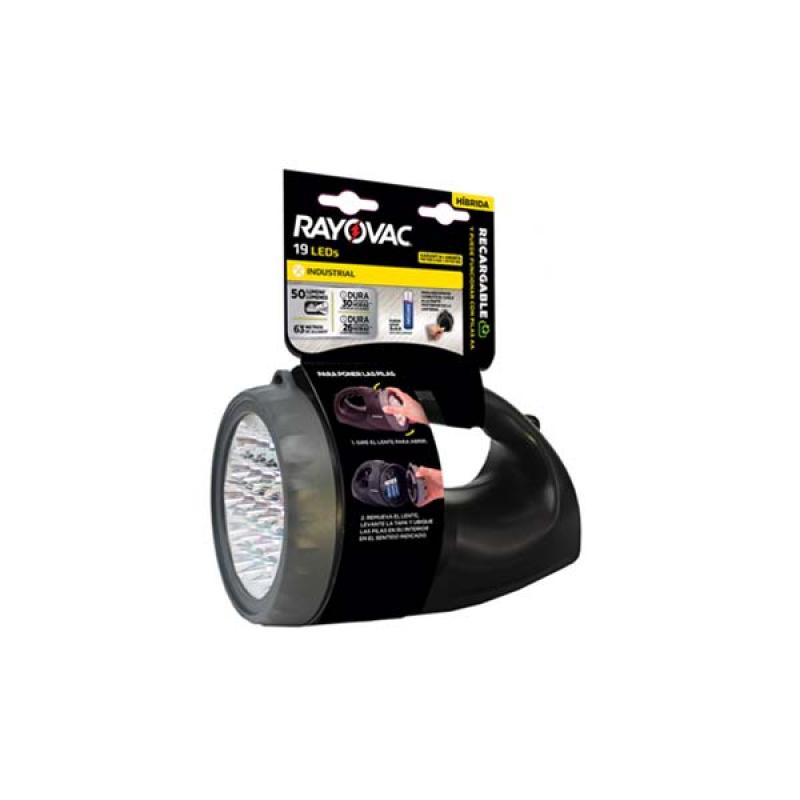 Rayovac Linterna Recargable 3 Aa 19 Led R19led Ray00077