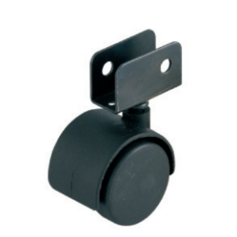 Hafele Rueda D.40mm C/Base H=55 S/Freno Negro 661.73.331