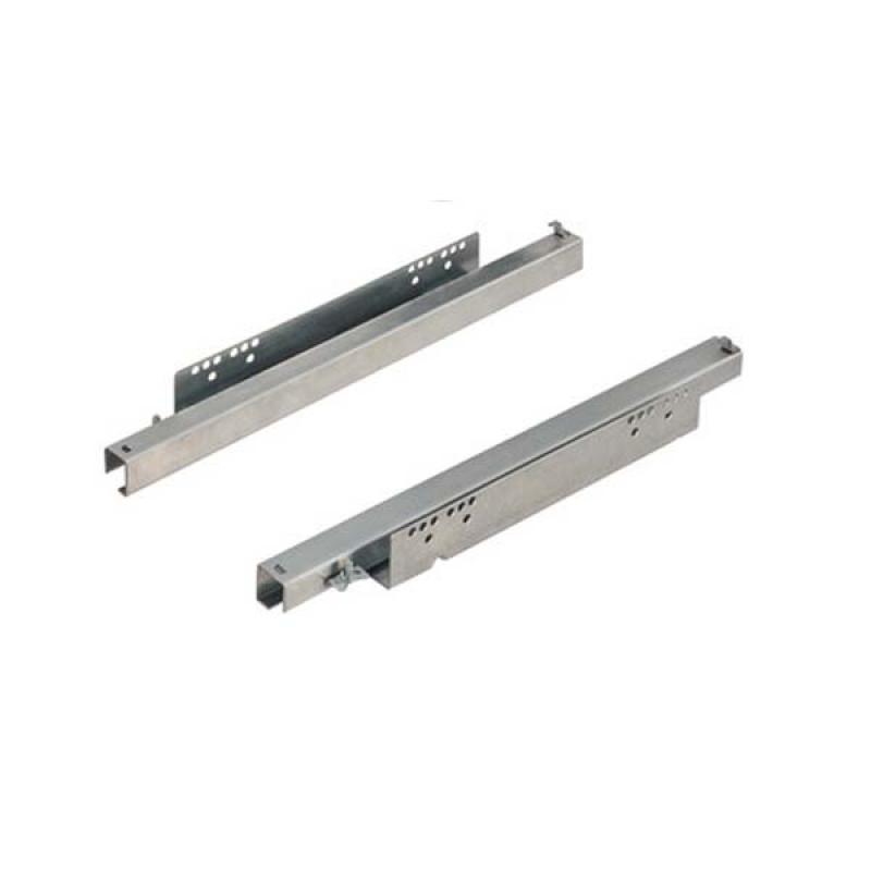 Hafele Guía Oculta 25kg Acero Galvanizado 450mm (Par) 433.10.545