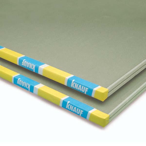 Knauf Placa de Yeso Impregnada 1,20x2,40m 12,5mm – Resistente a la Humedad