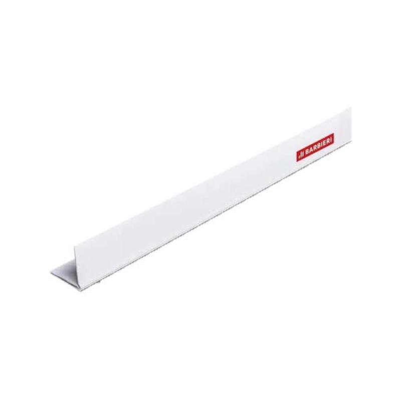 Barbieri Perfil "L" de PVC Blanco 4,00 metros – Perfil para Terminaciones