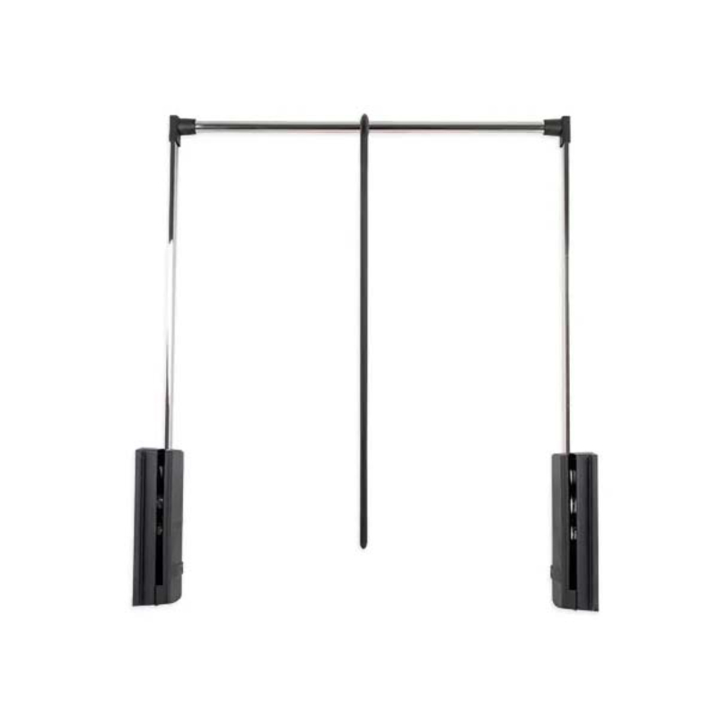 Hafele Elevador Guardarropa 600/830 10 Kgs Cromado Negro 805.35.242