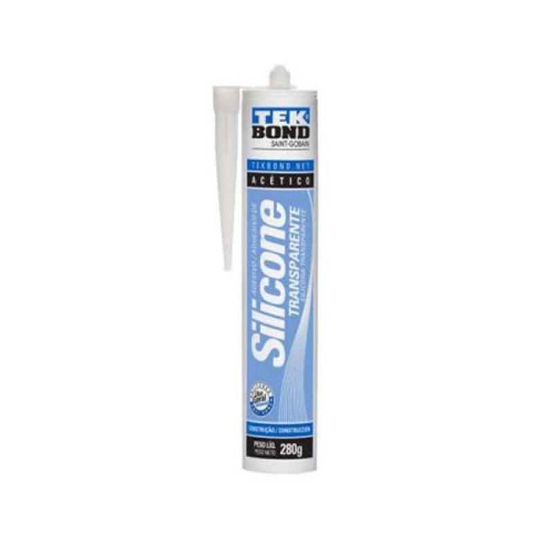 Tekbond Sellador Silicona Ácida Transparente 280ml -Tek03002