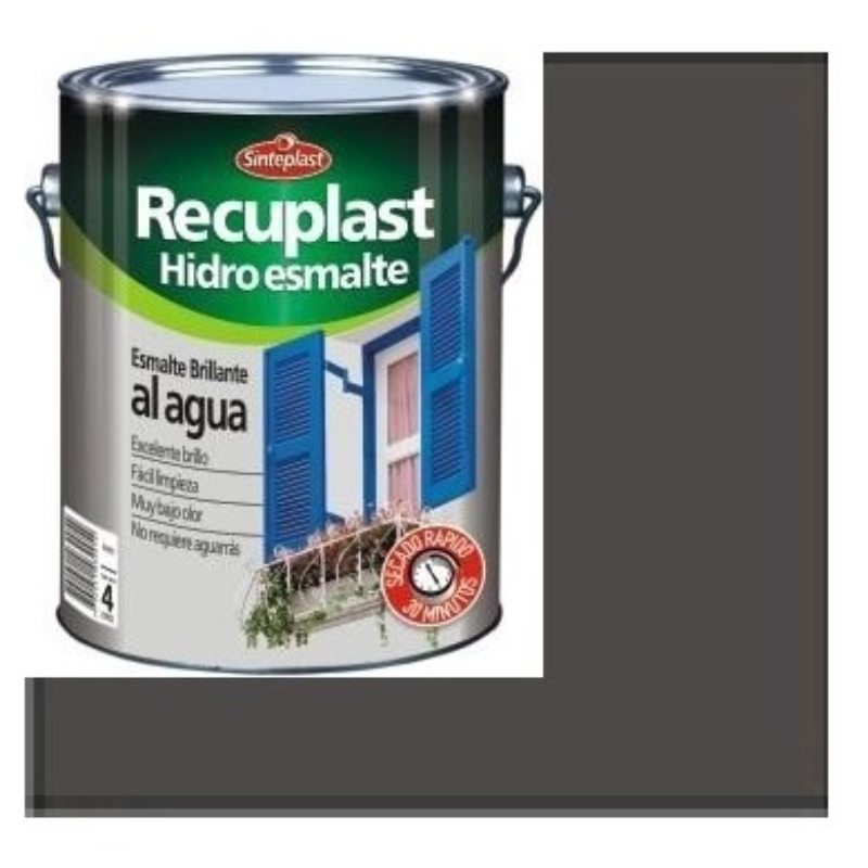 Sinteplast Hidroesmalte Bte Sintetico Al Agua Gris 1/2 Lts 89487302